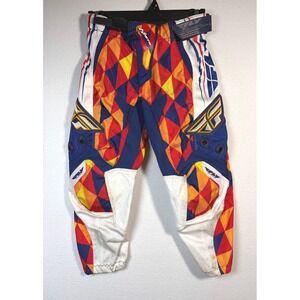 Fly Racing Kinetic Motocross Pants Boys 22 Multicolor Excellent Harlequin Gear